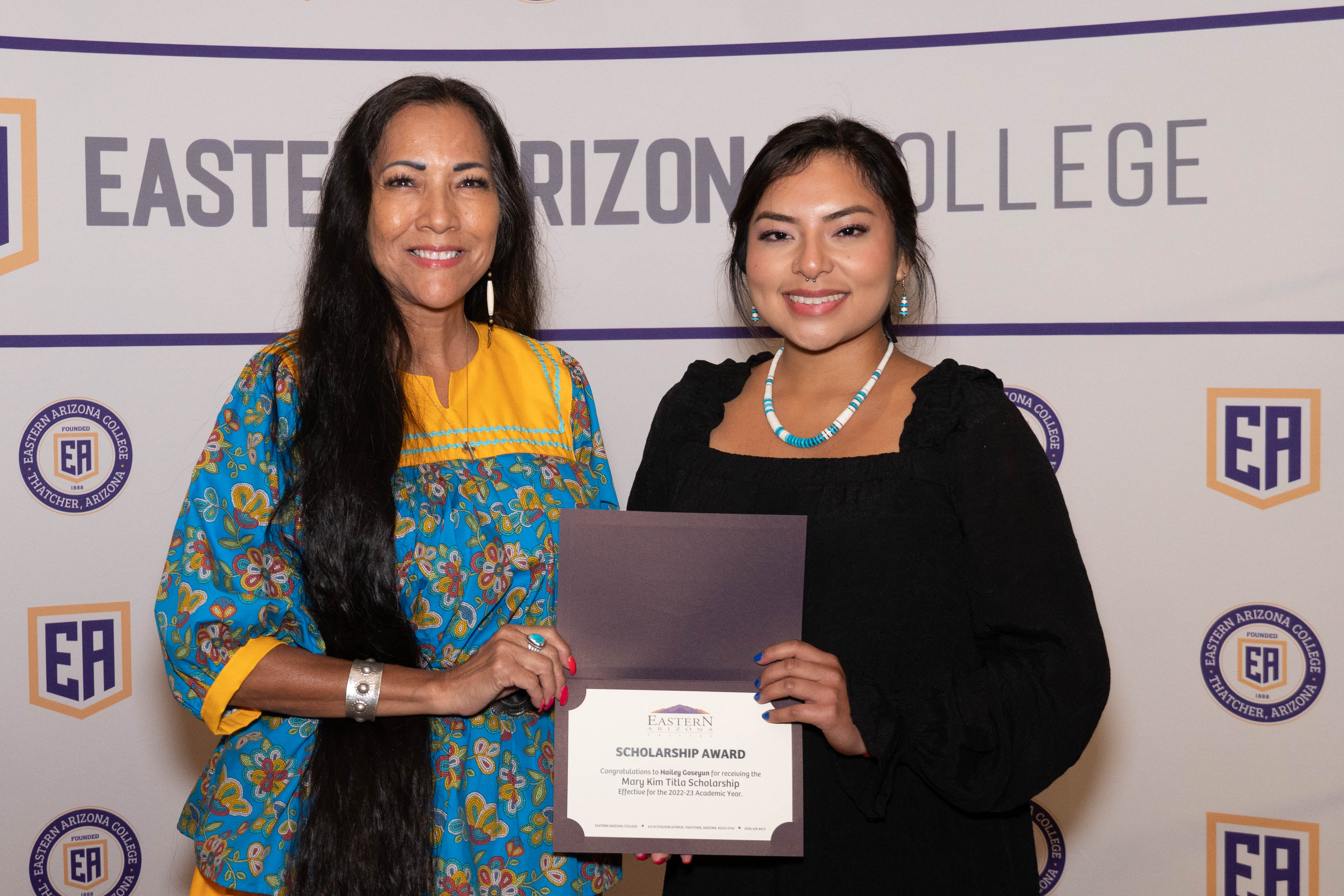 Hailey Goseyun 2023 Mary Kim Titla recipient